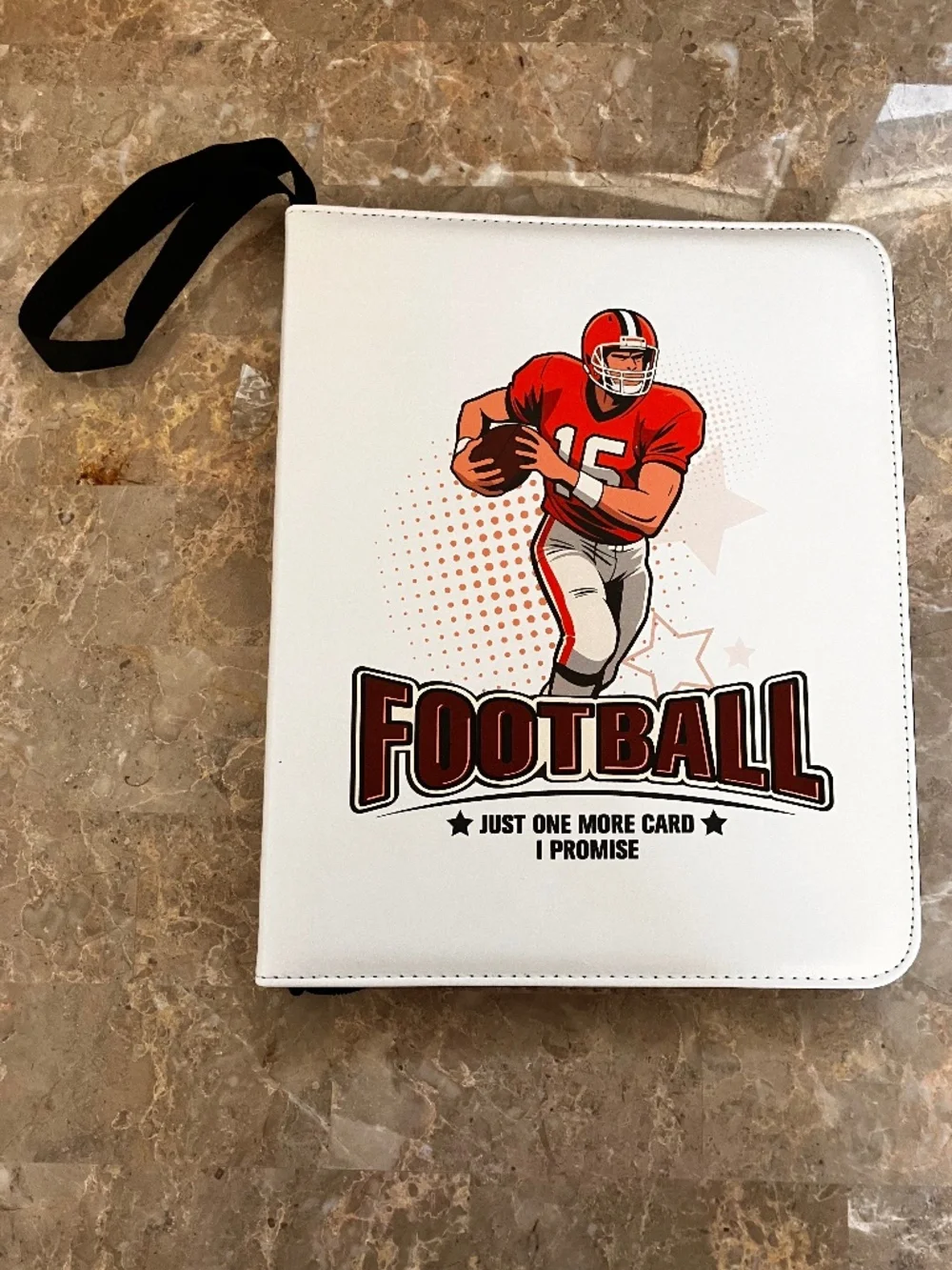 Clipnest Football Card Binder 720 Pockets L 13 x 10.5 W White